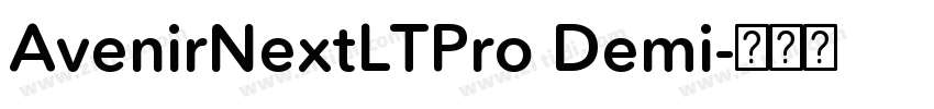 AvenirNextLTPro Demi字体转换